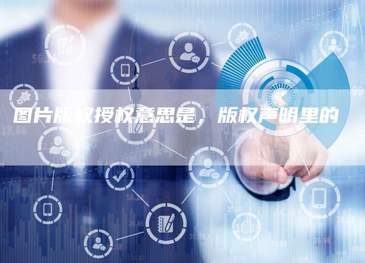 图片版权授权意思是，版权声明里的