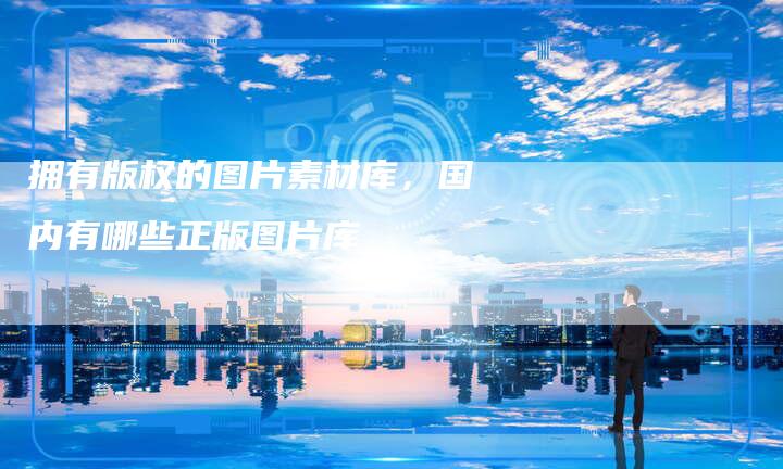 拥有版权的图片素材库，国内有哪些正版图片库